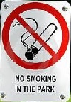 no smoking in the park