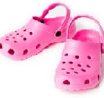 Pink crocs sandals